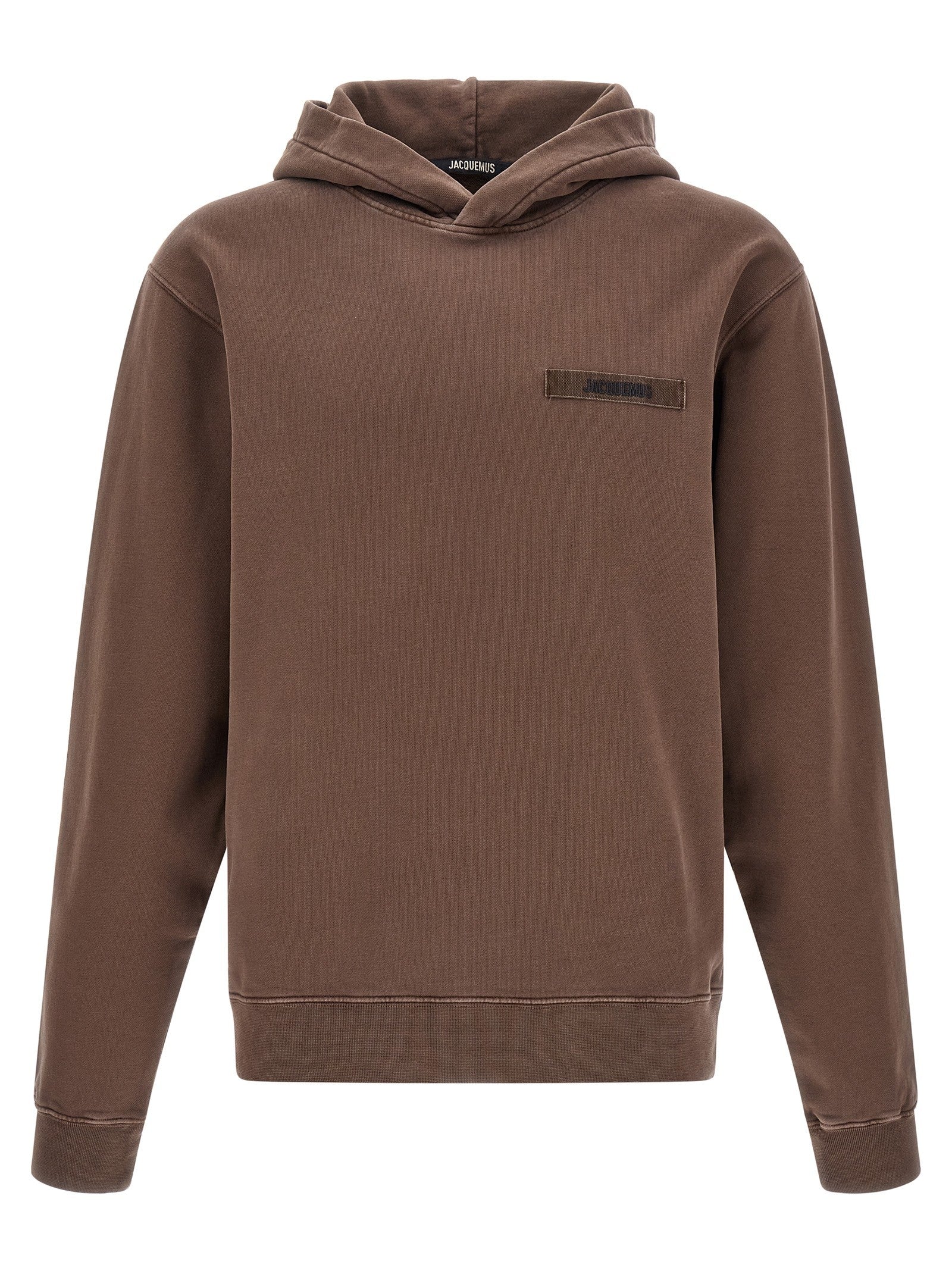 JACQUEMUS Le Hoodie Gros Grain Hoodie Brown