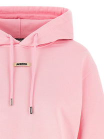 JACQUEMUS Le Hoodie Gros Grain Hoodie Blue