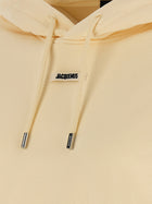 JACQUEMUS Le Hoodie Gros Grain Hoodie Beige, view 4