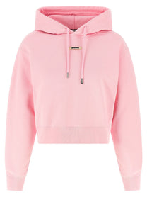 JACQUEMUS Le Hoodie Gros Grain Hoodie Blue