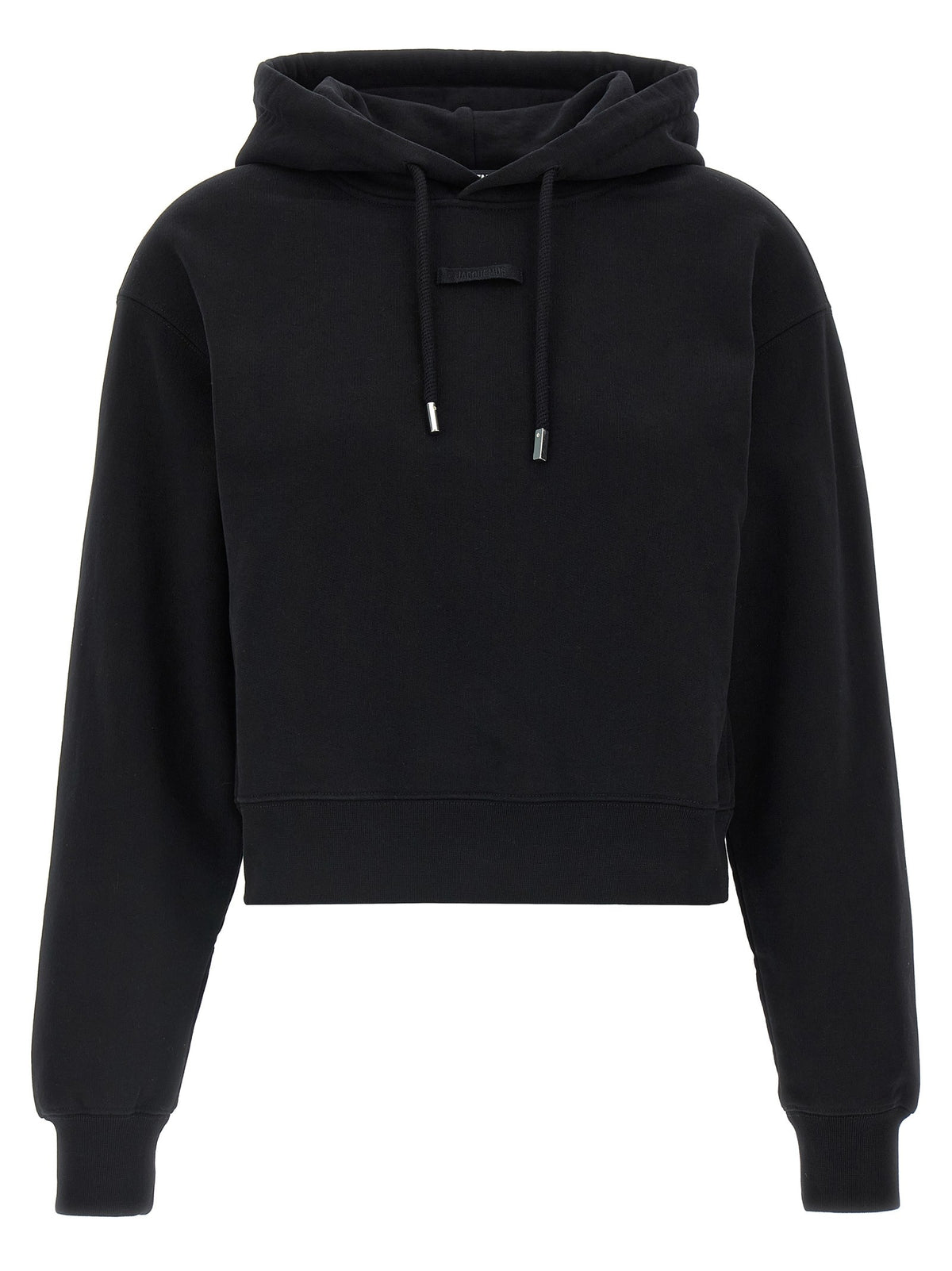 JACQUEMUS Le Hoodie Gros Grain Hoodie Black