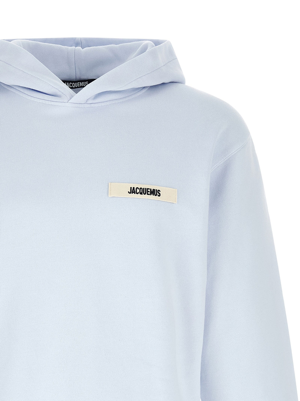 JACQUEMUS Le Hoodie Gros Grains Sweatshirt Blue, view 3