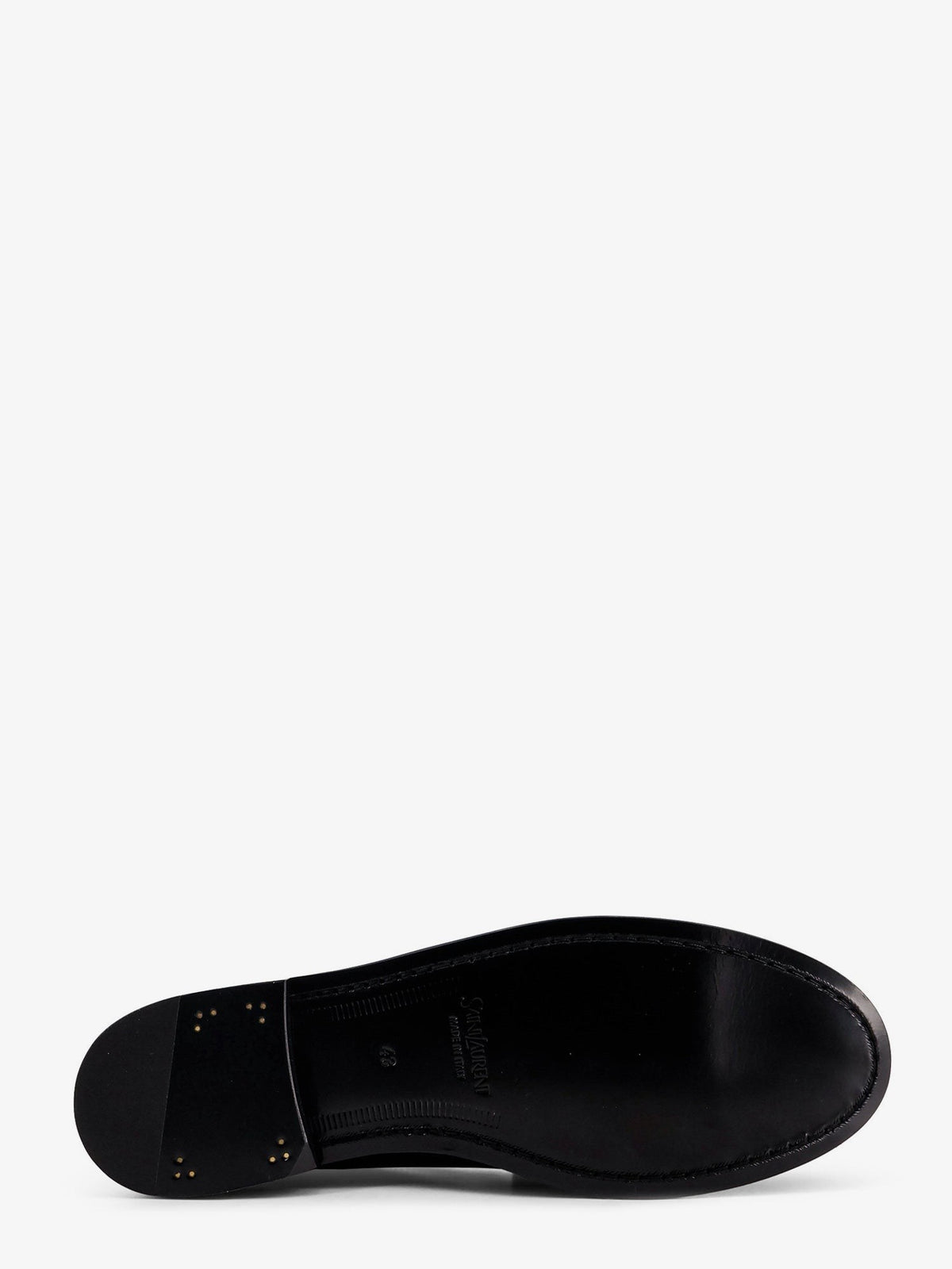 Saint Laurent Men's Le Loafer Leather Loafer Black, view 4