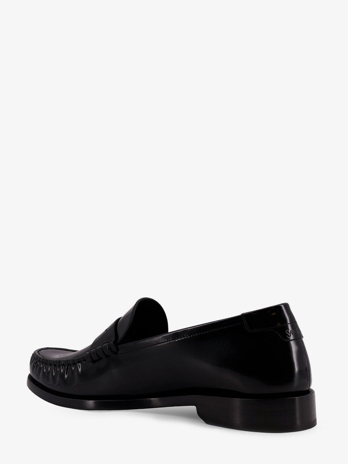 Saint Laurent Men's Le Loafer Leather Loafer Black, view 3