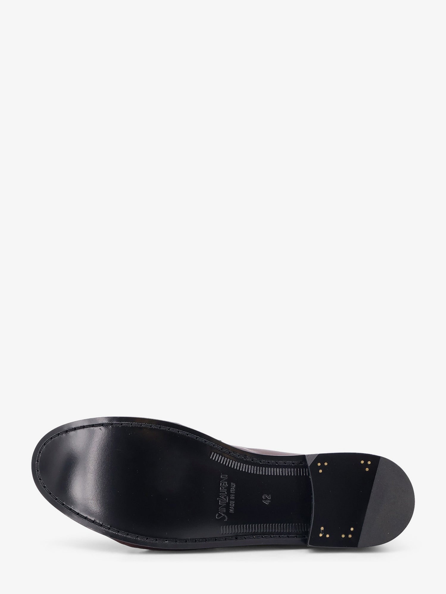 Saint Laurent Men's Le Loafer Leather Loafers Red