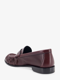 Saint Laurent Men's Le Loafer Leather Loafers Red