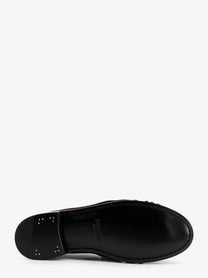 Saint Laurent Women's Le Loafer Suede Loafers Gold, view 4