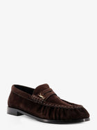 Saint Laurent Women's Le Loafer Suede Loafers Gold