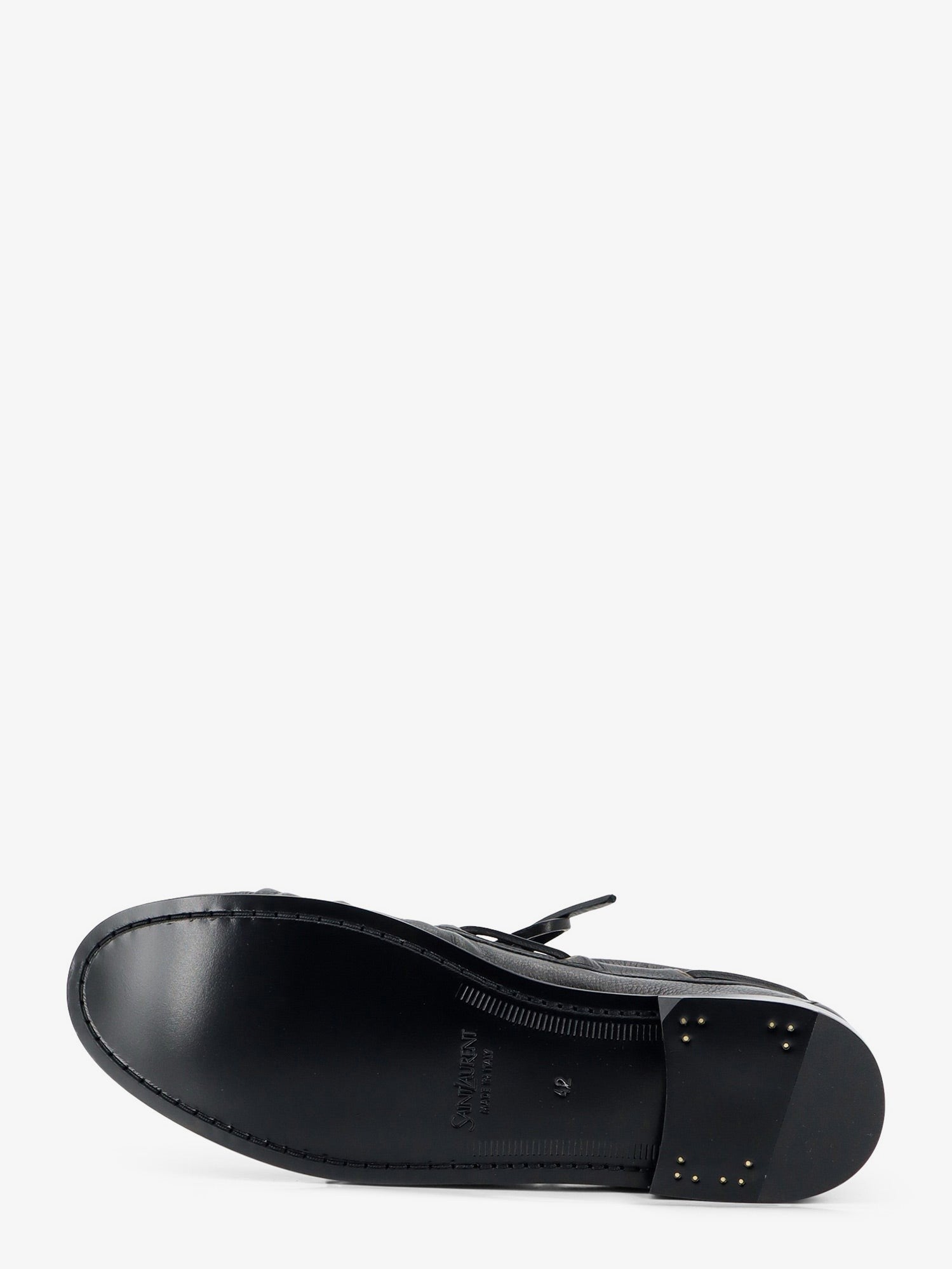 Saint Laurent Men's Le Loafer Bateau Leather Loafers Black