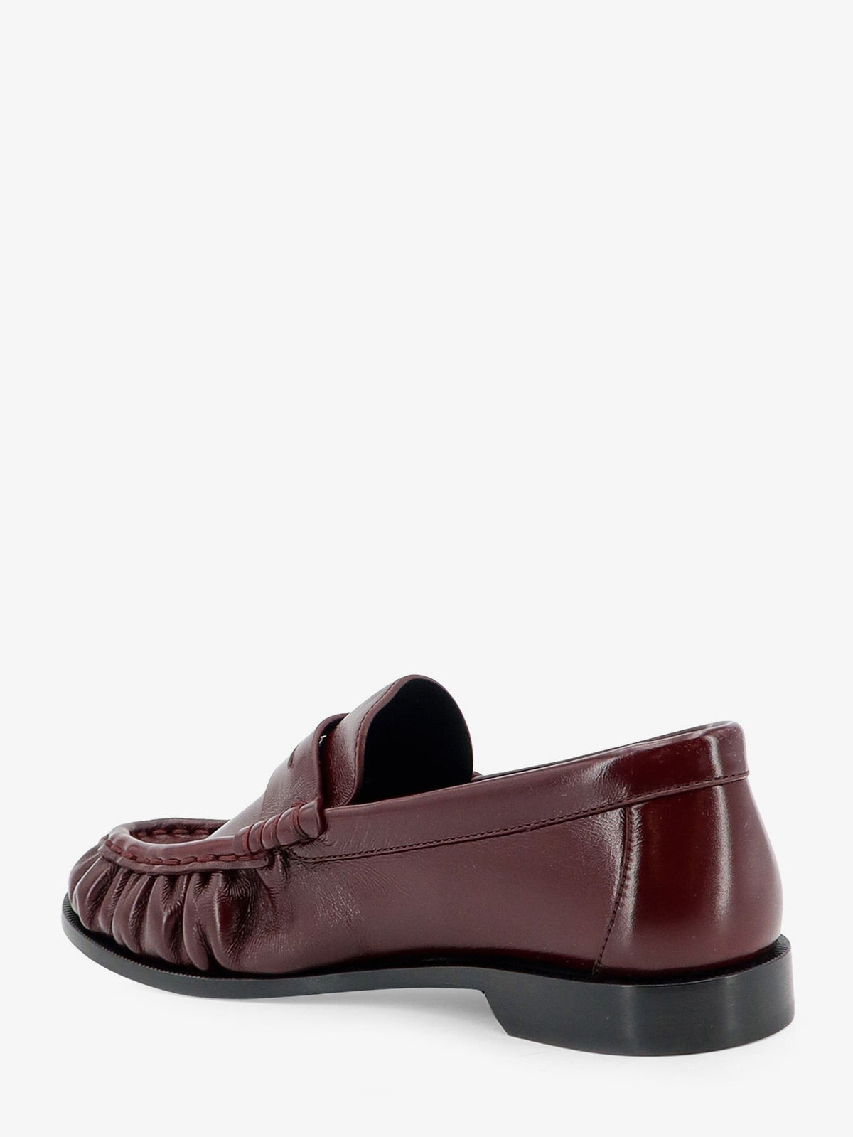 Saint Laurent Women's Le Loafer Leather Loafers Red, view 3