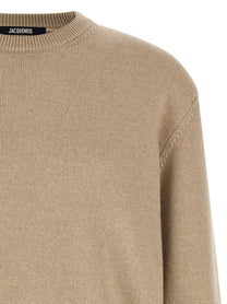JACQUEMUS Le Maillot Moulin Sweater Beige