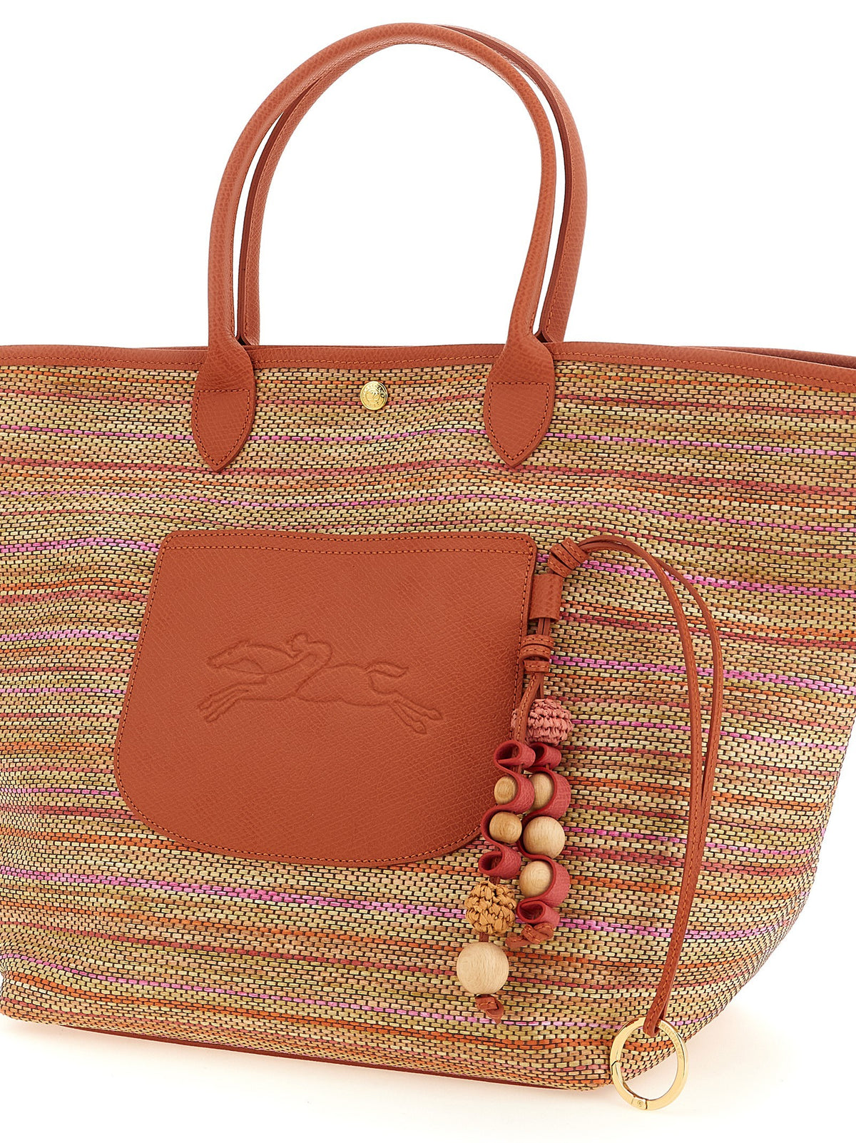 Longchamp Le Panier Pliage Shopping Bag Orange, view 3
