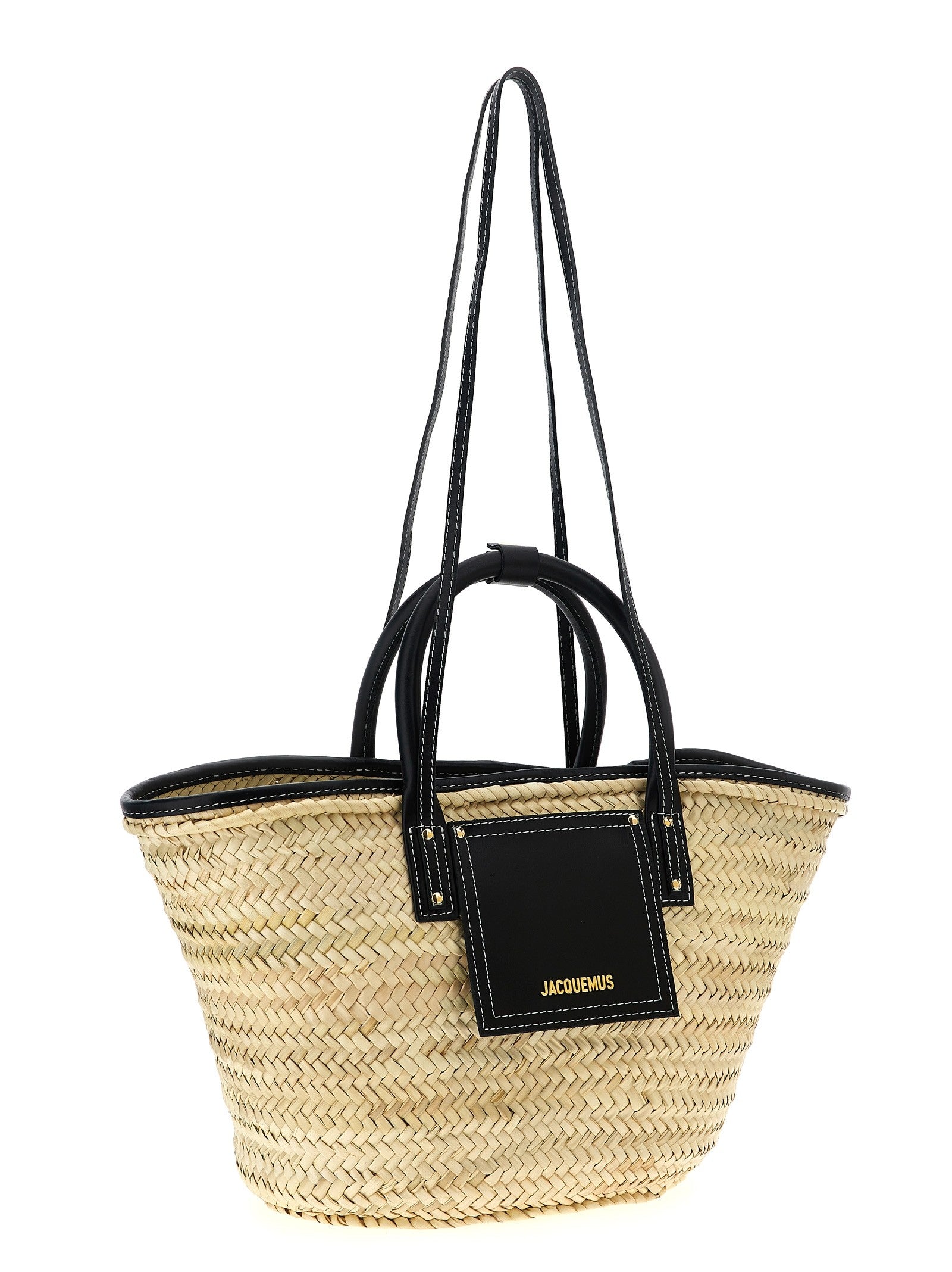 JACQUEMUS Le Panier Soli Shopping Bag Black
