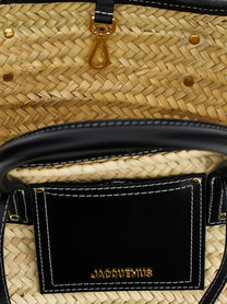 JACQUEMUS Le Panier Soli Shopping Bag Black