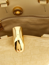 JACQUEMUS Le Petit Bambola Mini Handbag Beige, view 4