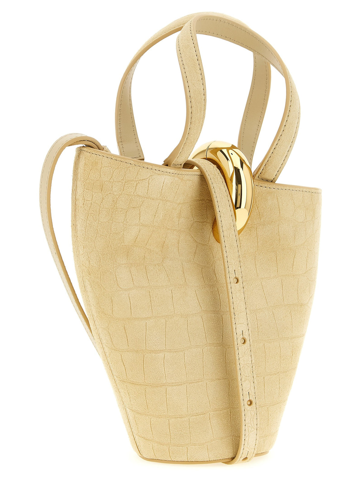 JACQUEMUS Le Petit Bambola Mini Handbag Beige, view 2