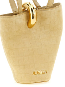 JACQUEMUS Le Petit Bambola Mini Handbag Beige, view 3