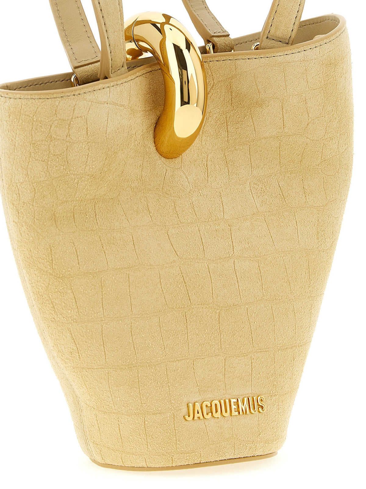 JACQUEMUS Le Petit Bambola Mini Handbag Beige, view 3