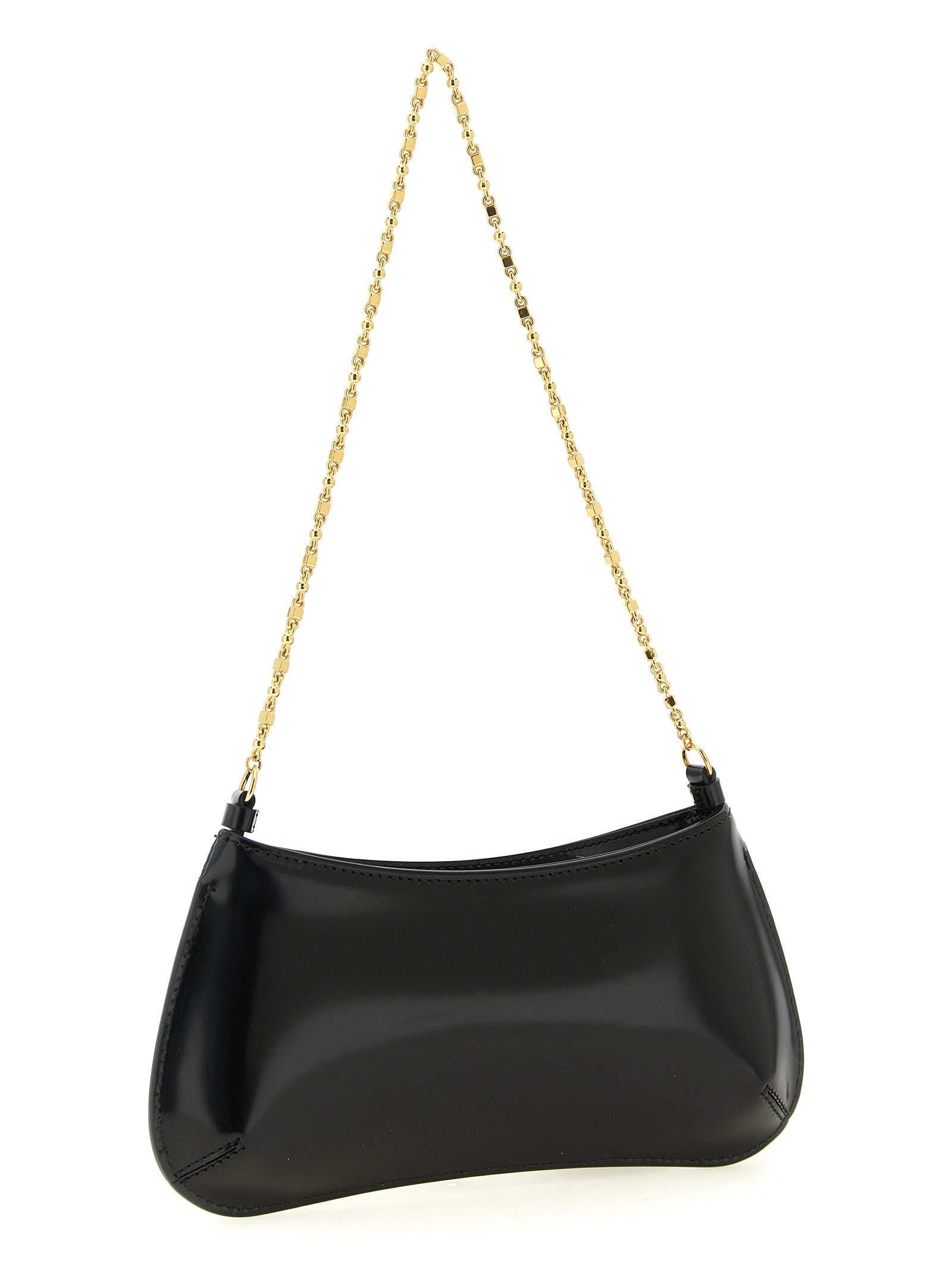 JACQUEMUS Le Petit Bisou Chaîne Shoulder Bag Black