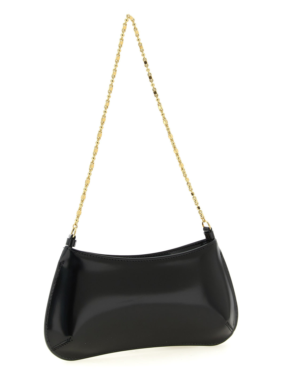 JACQUEMUS Le Petit Bisou Chaîne Shoulder Bag Black, view 2