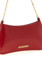 JACQUEMUS Le Petit Bisou Chaîne Shoulder Bag Red, view 3