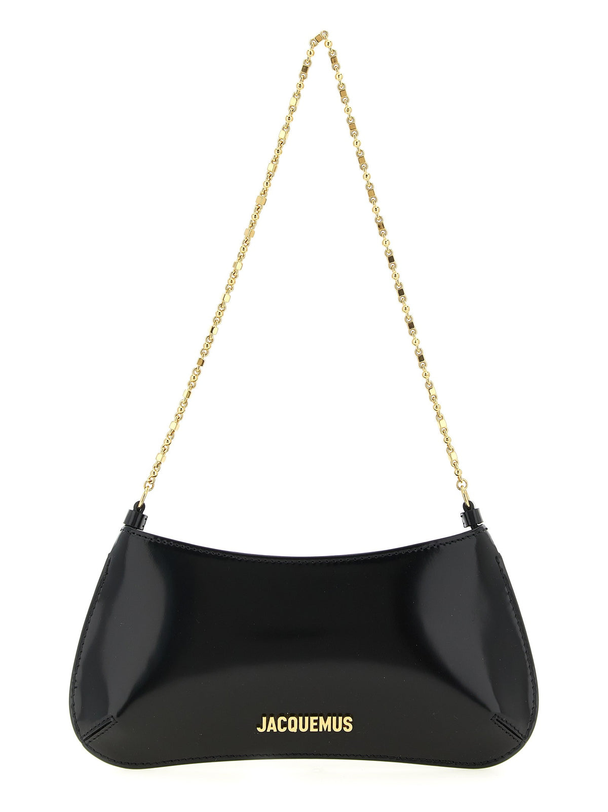 JACQUEMUS Le Petit Bisou Chaîne Shoulder Bag Black