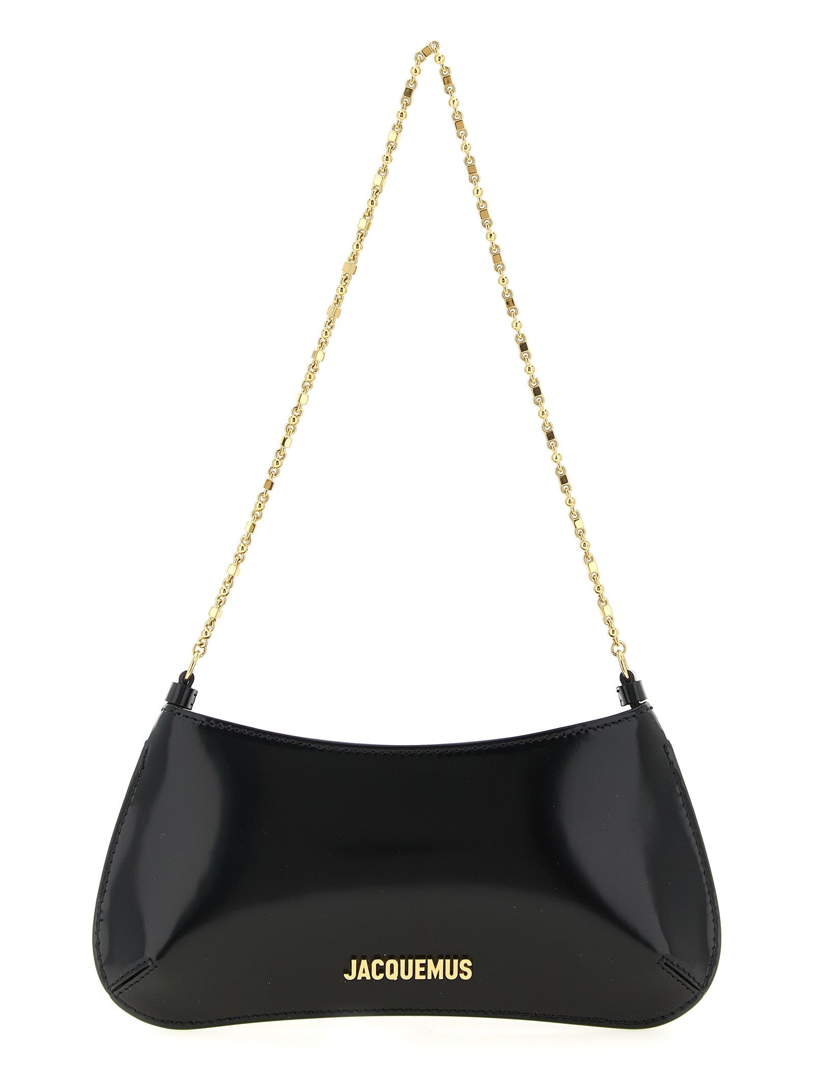 JACQUEMUS Le Petit Bisou Chaîne Shoulder Bag Black