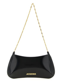 JACQUEMUS Le Petit Bisou Chaîne Shoulder Bag Black