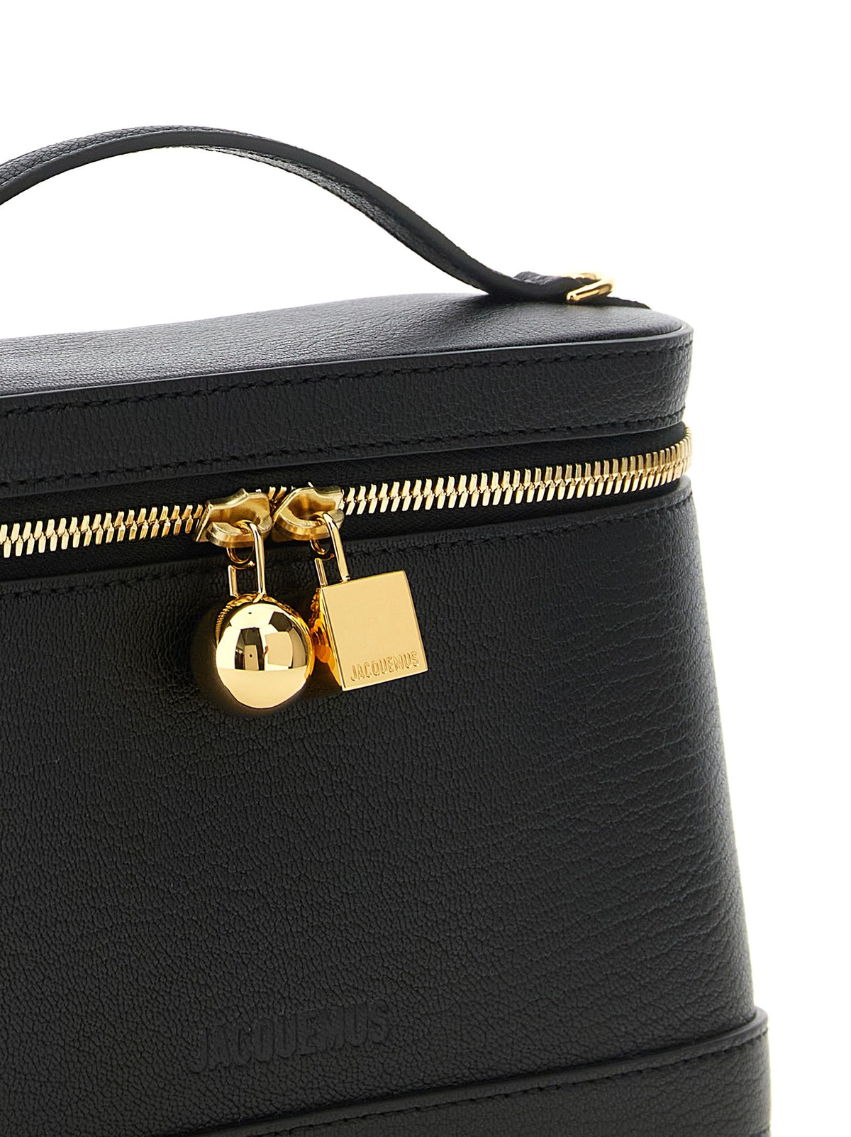 JACQUEMUS Le Petit Vanity Handbag Black, view 3