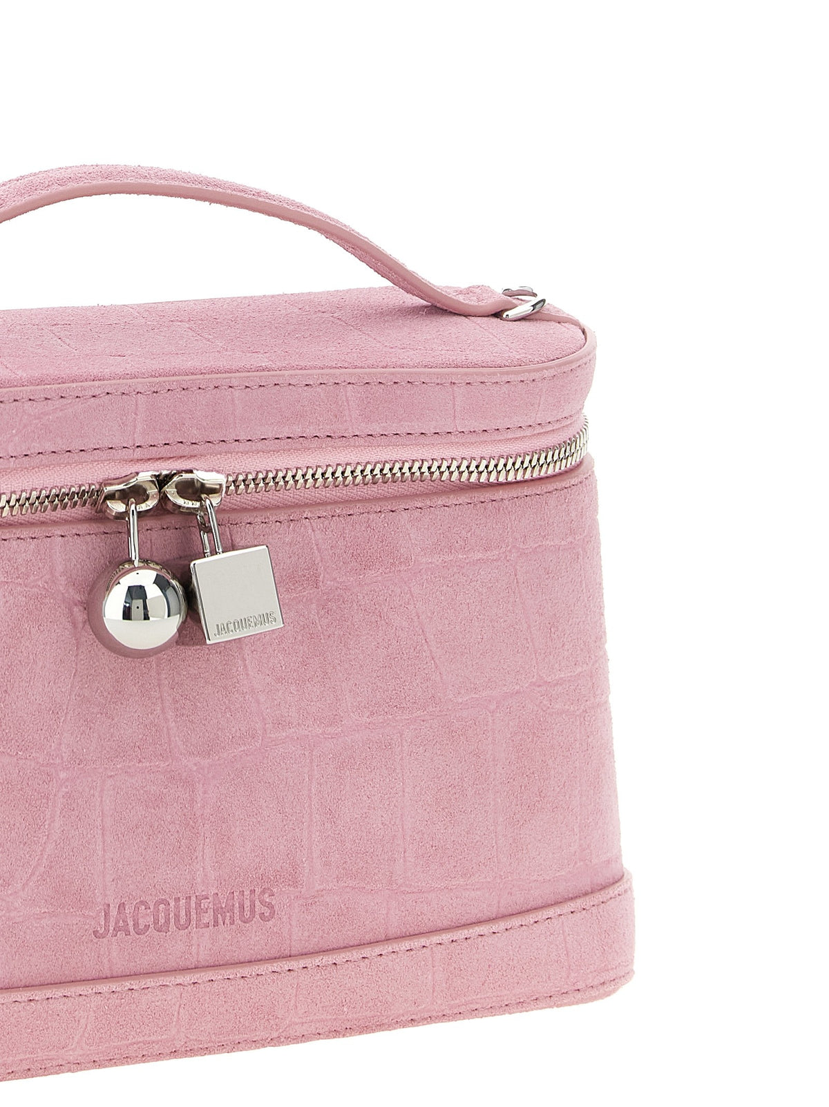 JACQUEMUS Le Petit Vanity Handbag Blue, view 3