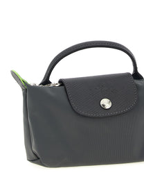 Longchamp Le Pliage Green Clutch Bag Grey