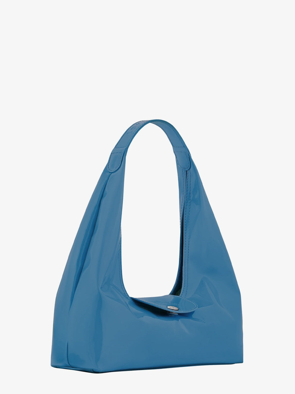 Longchamp Women's Le Pliage Xtra Glossy Patent Leather Shoulder Bag Azur, view 3