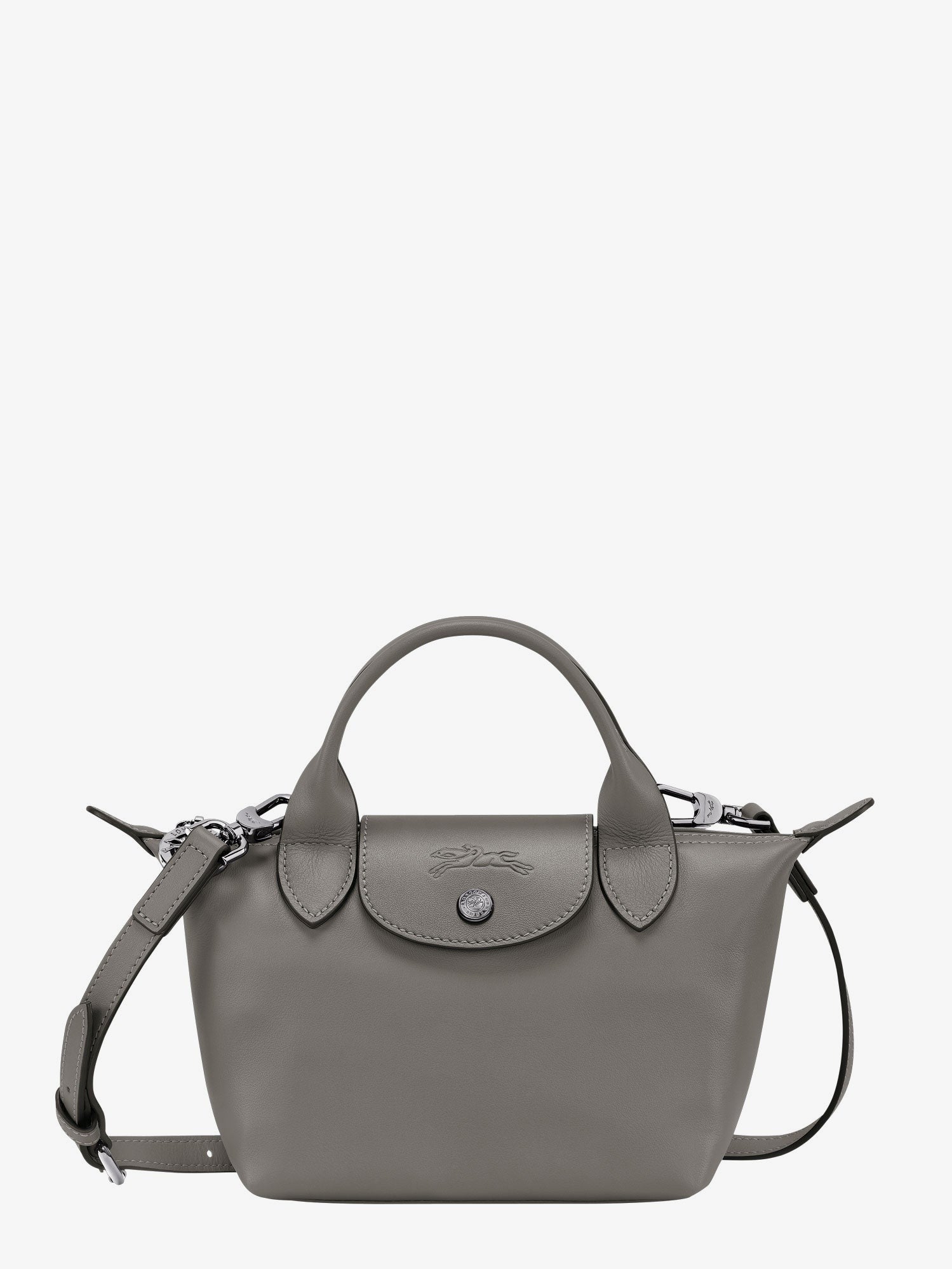 Longchamp Women's Le Pliage Xtra Leather Crossbody Bag Beige