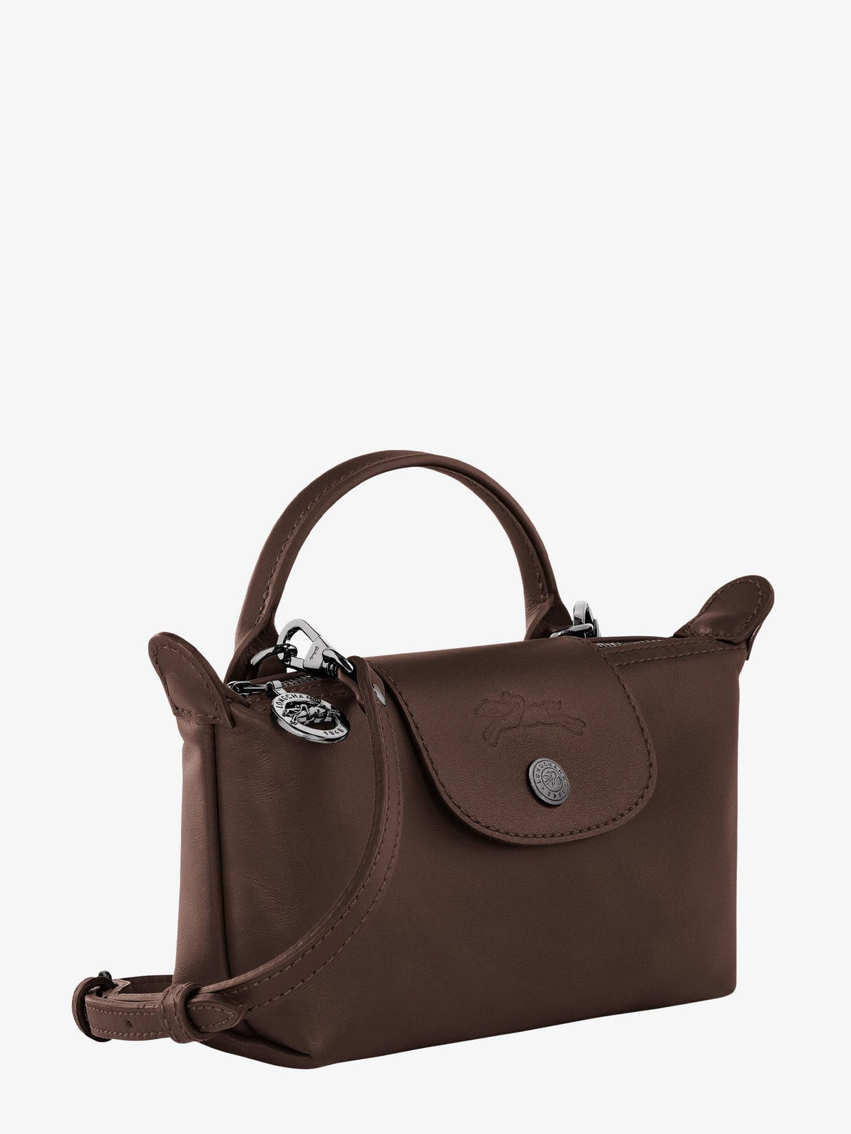 Longchamp Women's Le Pliage Xtra Leather Shoulder Bag Brown