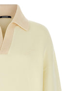 JACQUEMUS Le Polo Punto Sweatshirt Beige, view 3
