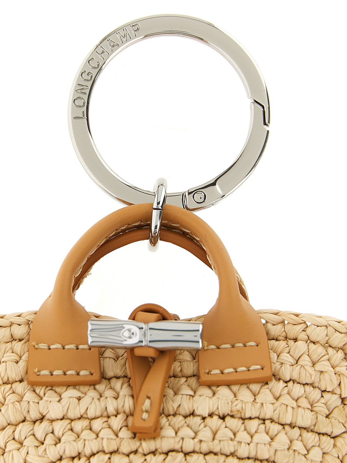 Longchamp Le Roseau Keyring Beige, view 3