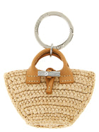 Longchamp Le Roseau Keyring Beige