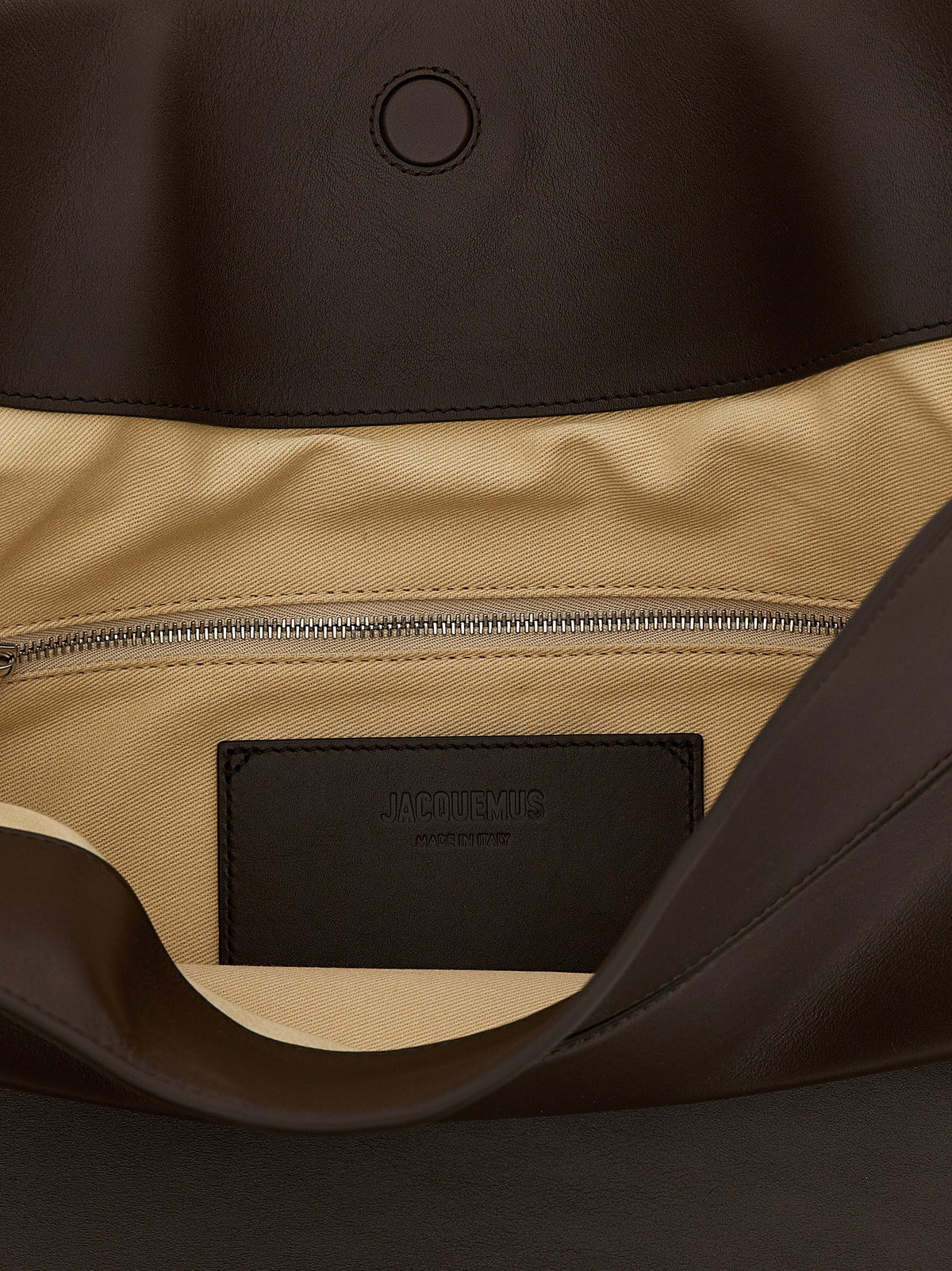 JACQUEMUS Le Sac Ovalo Shoulder Bag Brown, view 4
