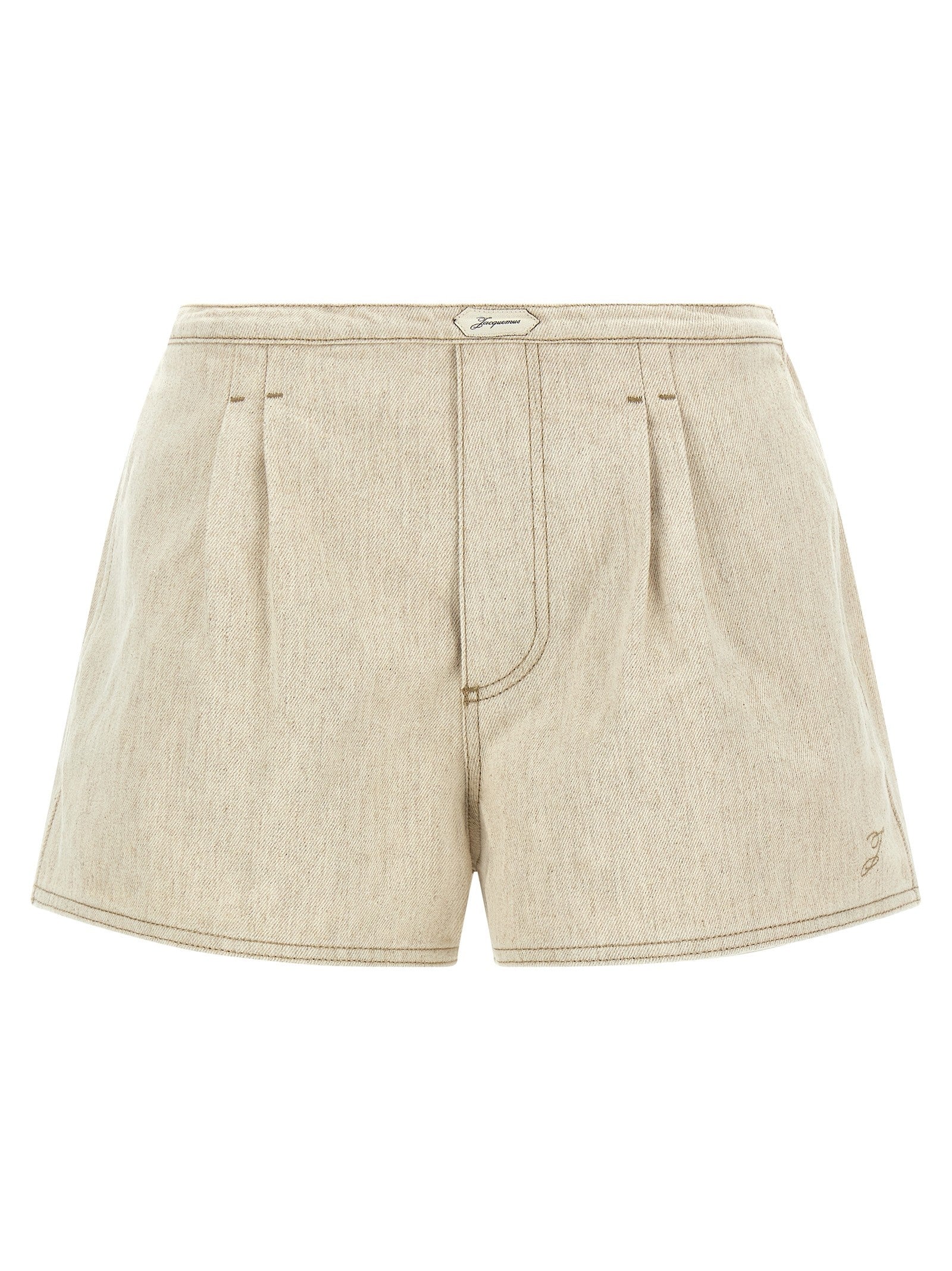JACQUEMUS Le Short De Nimes Amelo Shorts Beige
