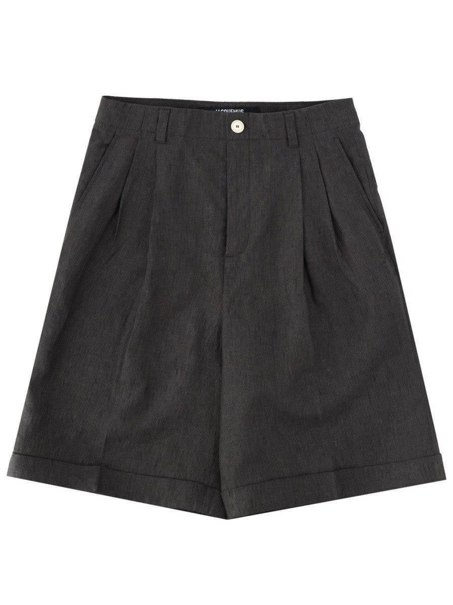 JACQUEMUS Men's LE Shorts Pastro Grey
