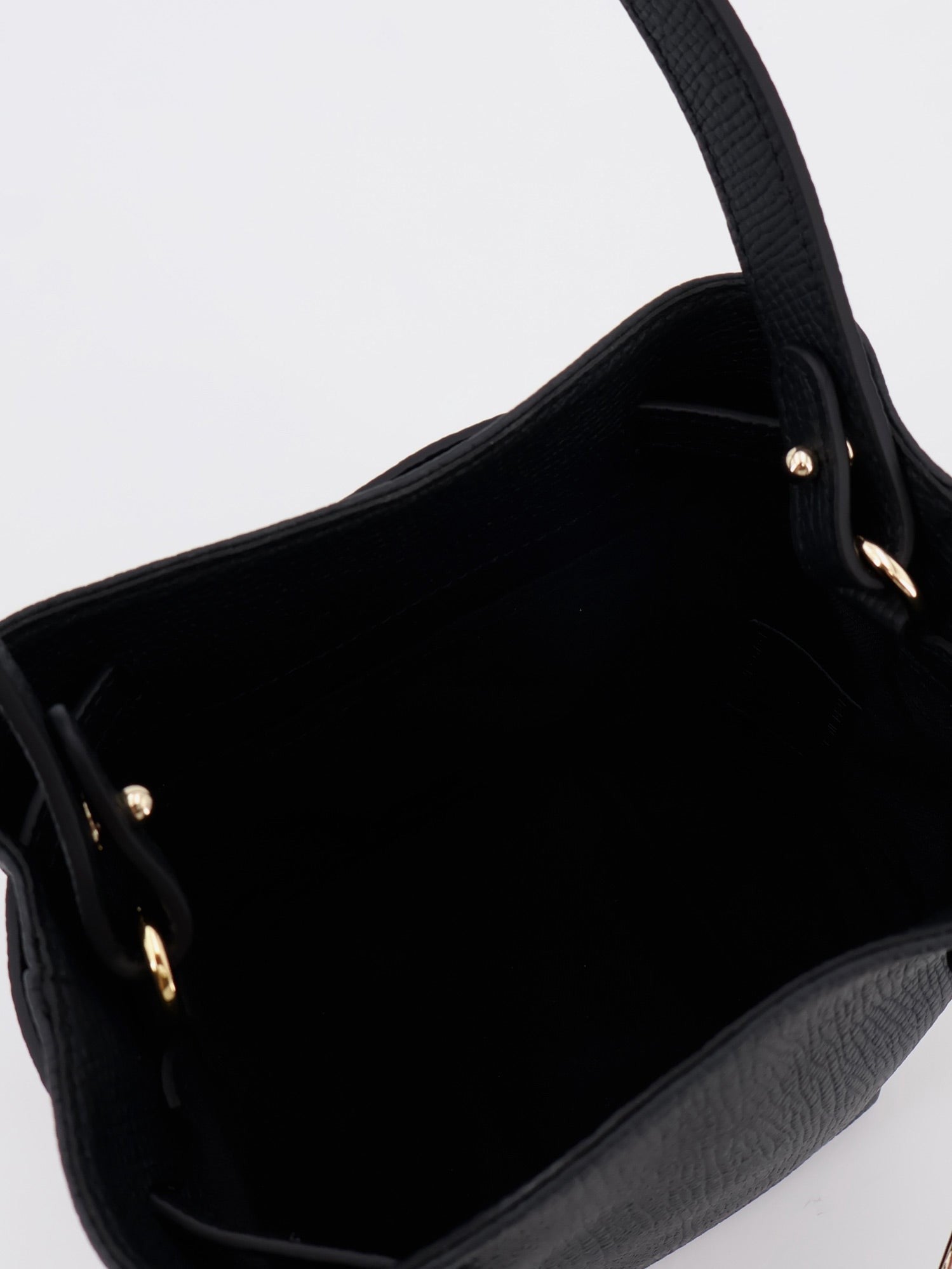Longchamp Women's Le Smart Leather Bucket Bag Black