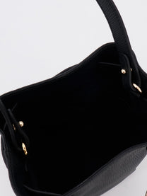 Longchamp Women's Le Smart Leather Bucket Bag Black
