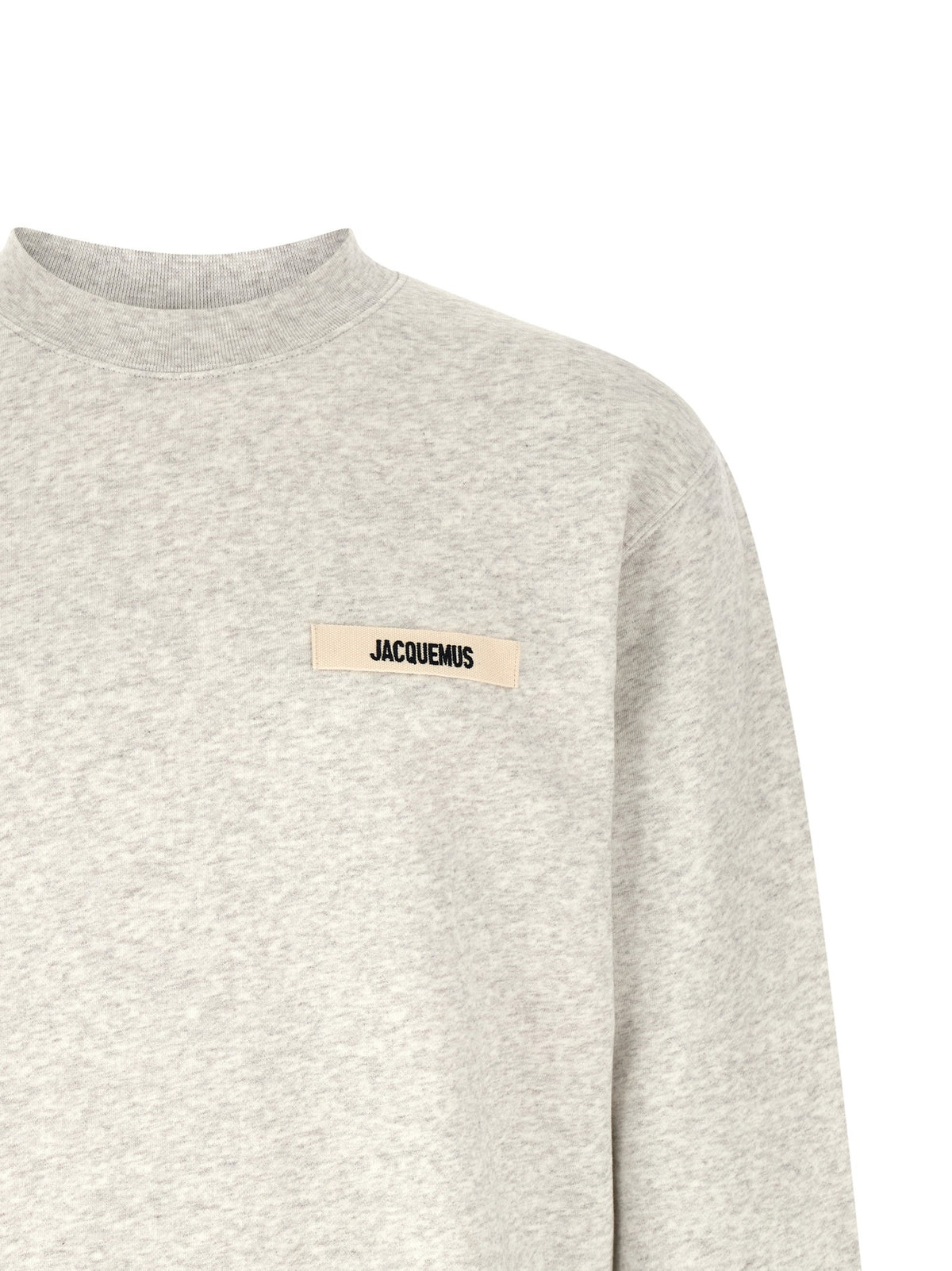 JACQUEMUS Le Sweatshirt Gros Grain Sweatshirt Grey, view 3