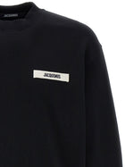 JACQUEMUS Le Sweatshirt Gros Grain Sweatshirt Black, view 3