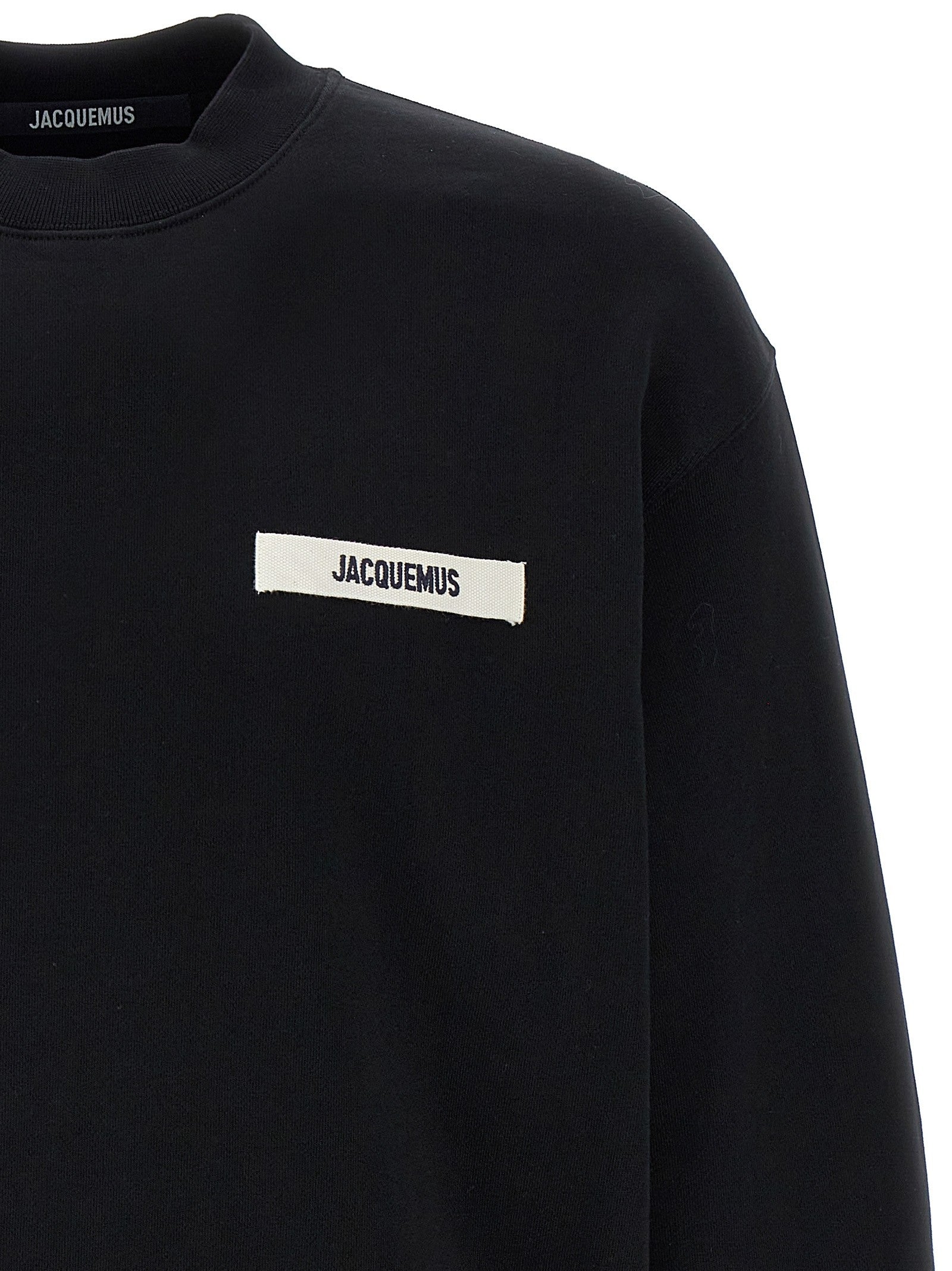 JACQUEMUS Le Sweatshirt Gros Grain Sweatshirt Black