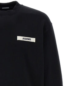 JACQUEMUS Le Sweatshirt Gros Grain Sweatshirt Black