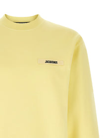 JACQUEMUS Le Sweatshirt Gros Grain Sweatshirt Yellow