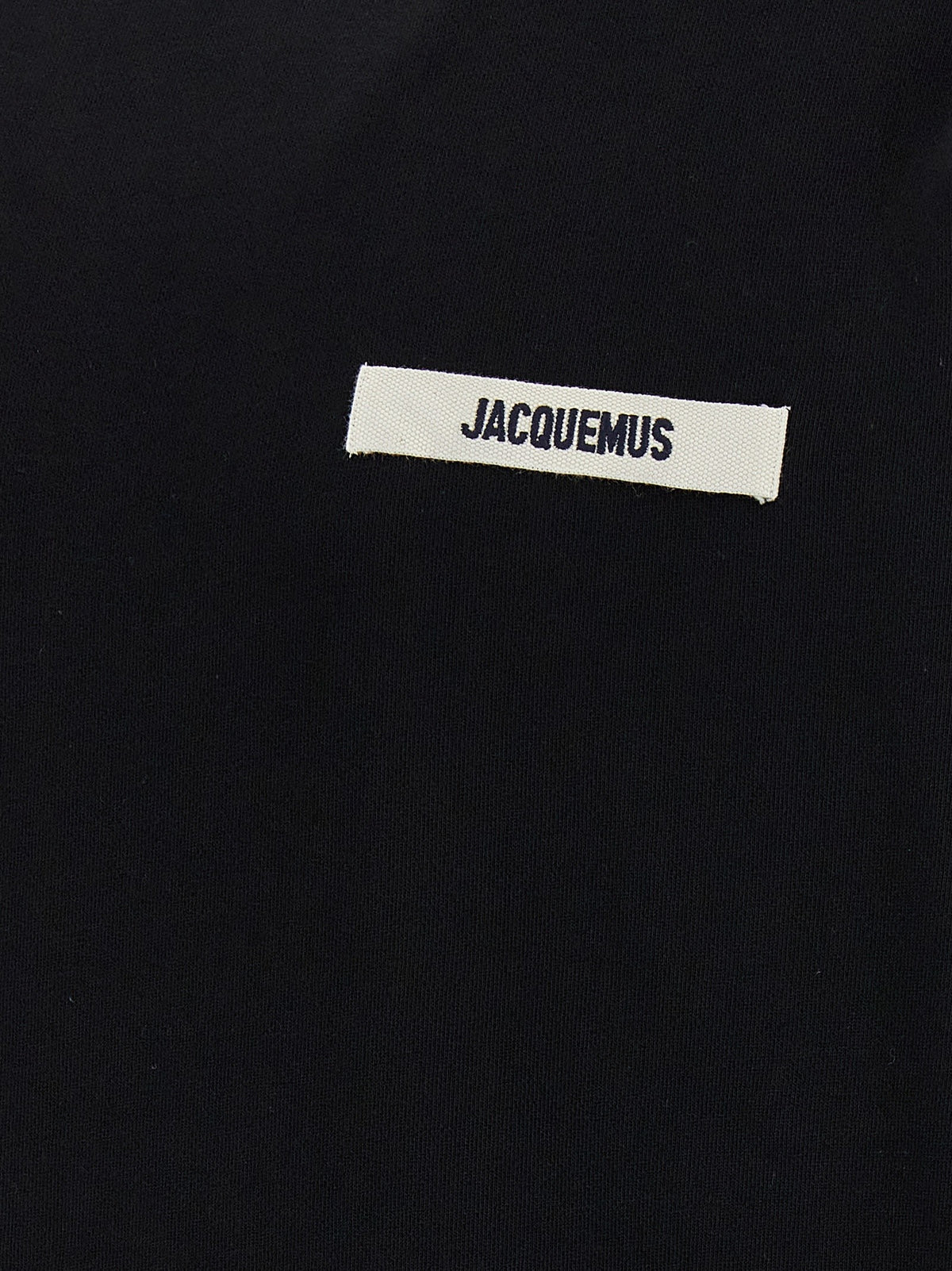 JACQUEMUS Le Sweatshirt Gros Grain Sweatshirt Black, view 4