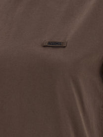 JACQUEMUS Le Shirt Gros Grain Shirt Brown