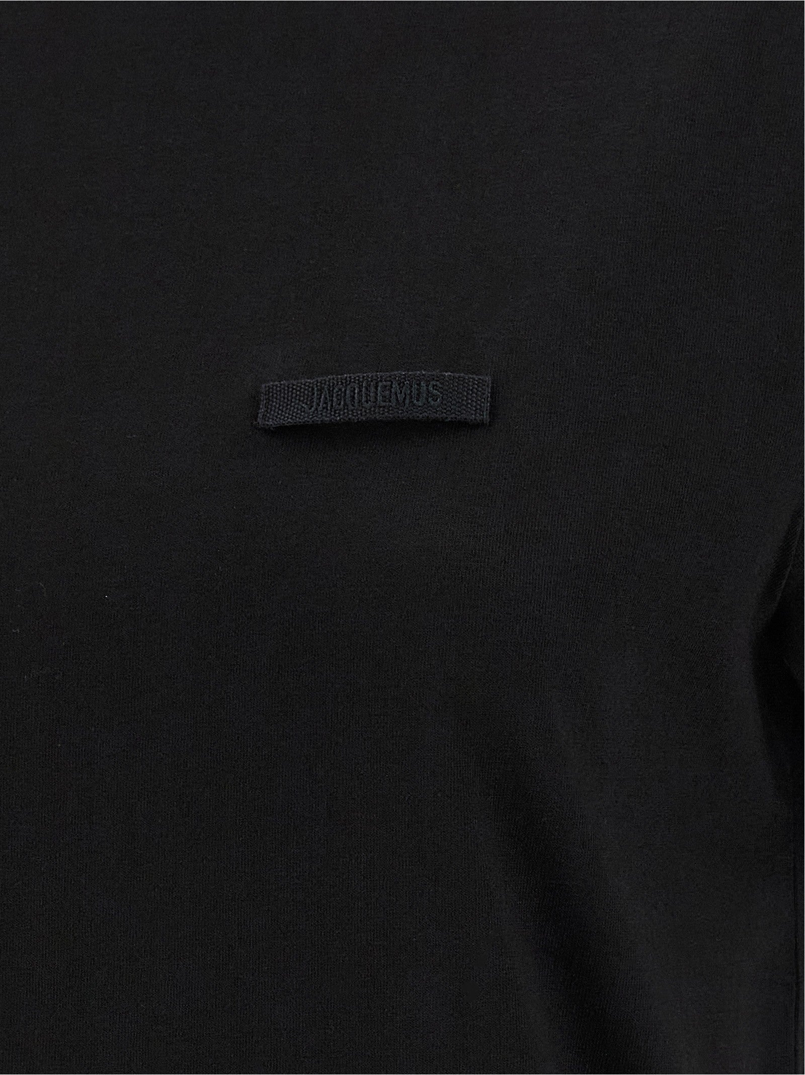 JACQUEMUS Le Shirt Gros Grain Shirt Black